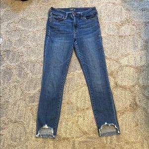 naturally dark low rise jeans